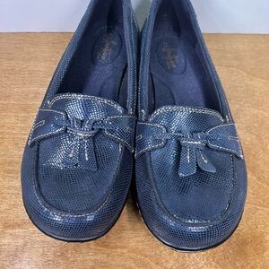 Clarks Bendables Blue Loafers